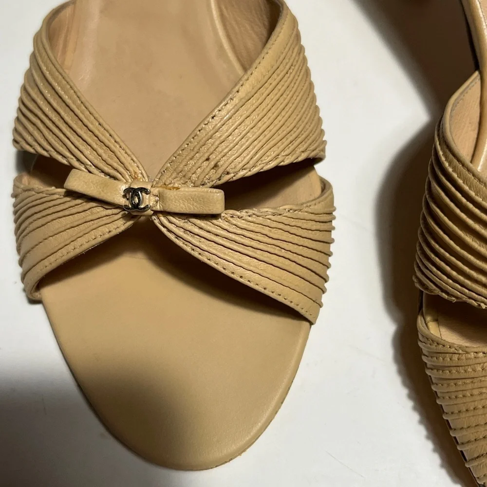 Chanel Beige Women's Sandals